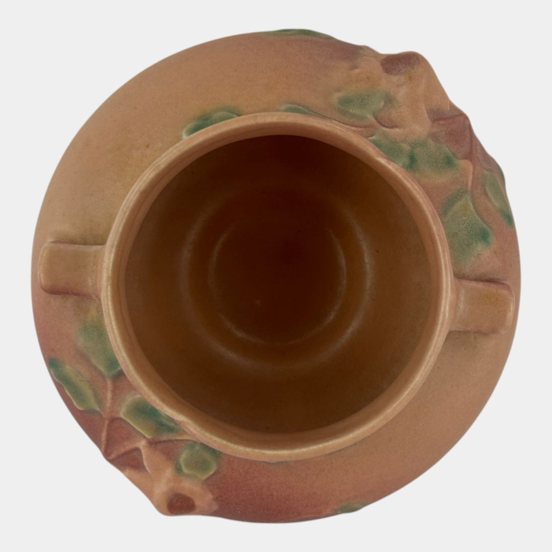 Roseville Columbine Pink 1941 Vintage Pottery Ceramic Jardiniere Planter 655-3 - Just Art Pottery