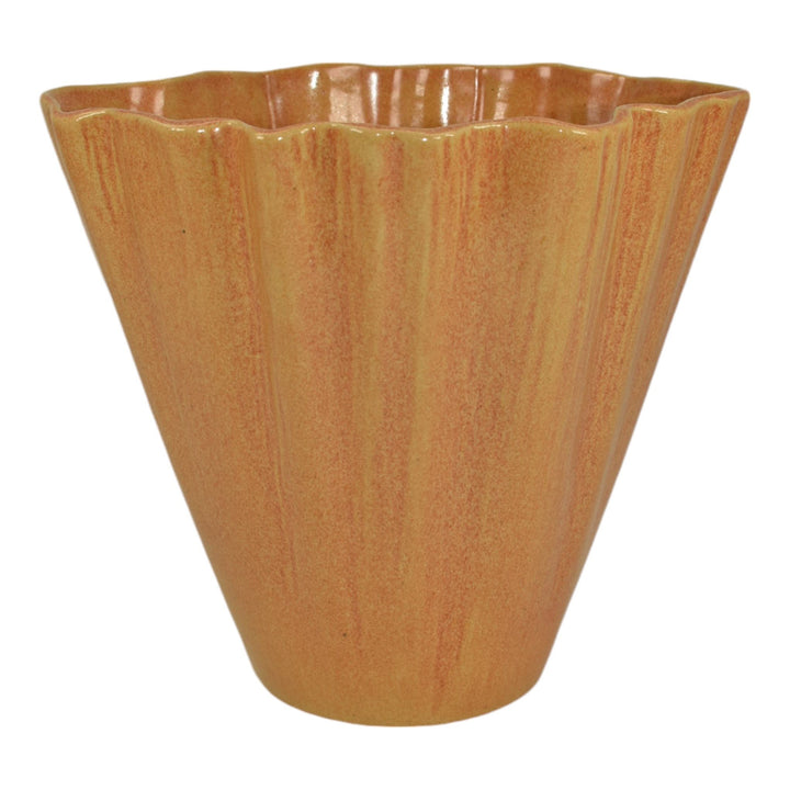 Roseville Capri Orange 1954 Vintage Art Pottery Ceramic Planter Vase 557-7 - Just Art Pottery