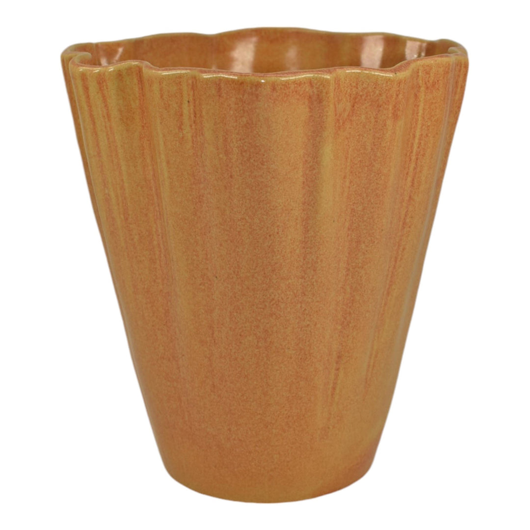 Roseville Capri Orange 1954 Vintage Art Pottery Ceramic Planter Vase 557-7 - Just Art Pottery
