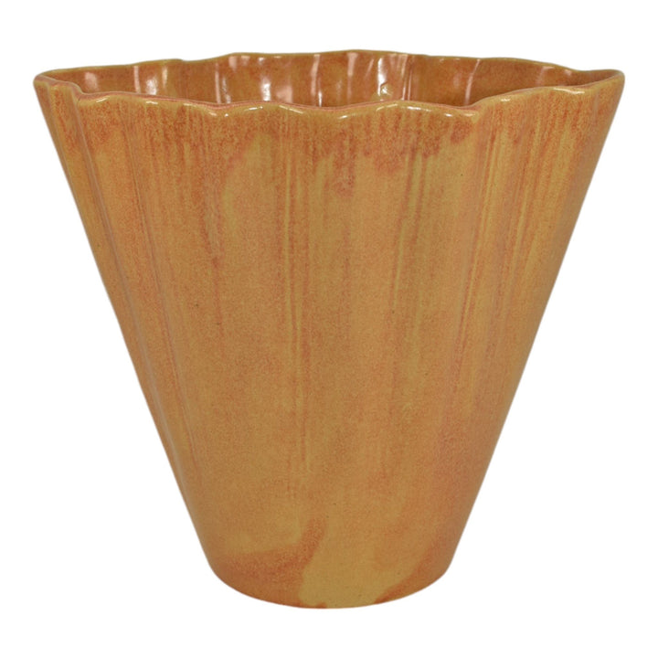 Roseville Capri Orange 1954 Vintage Art Pottery Ceramic Planter Vase 557-7 - Just Art Pottery