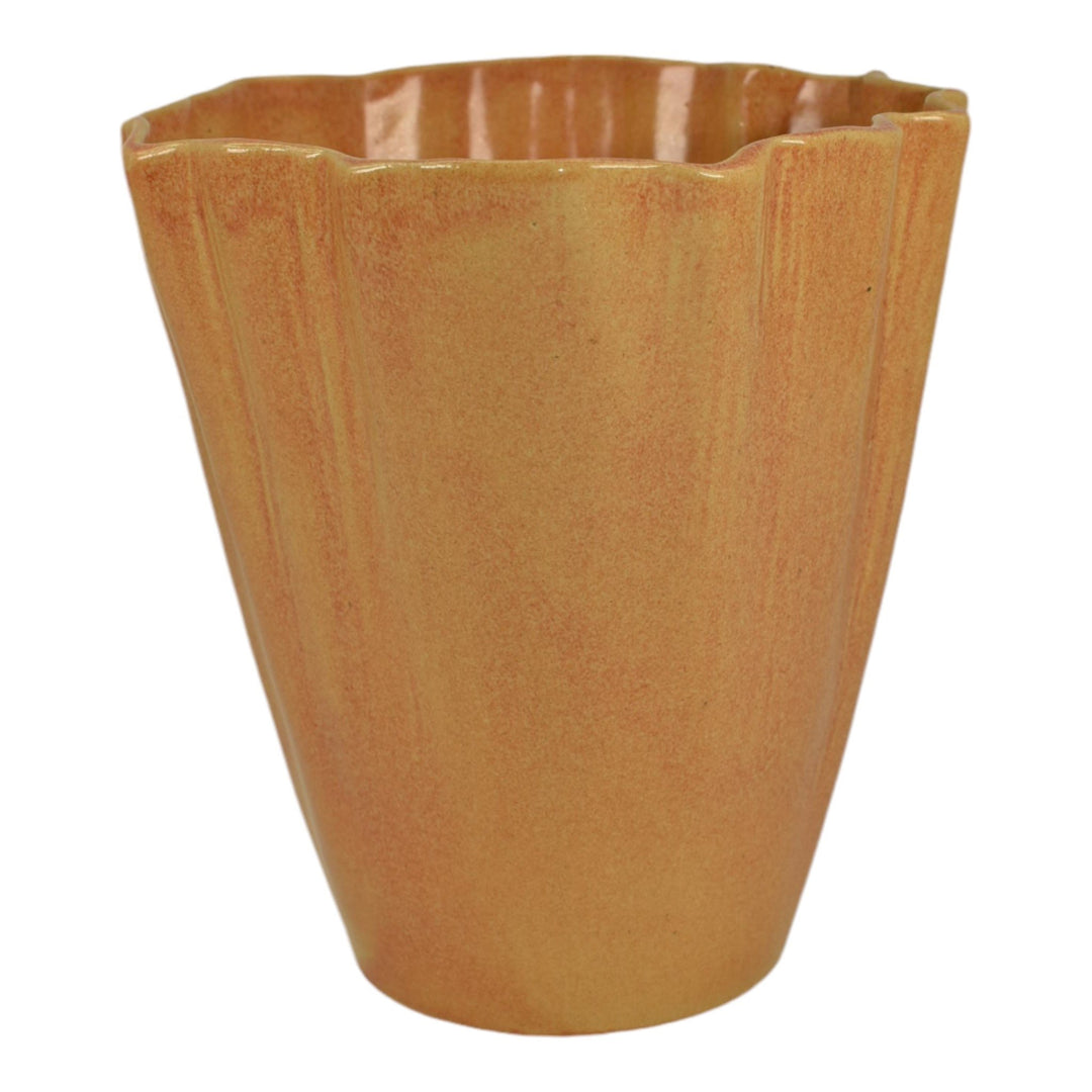 Roseville Capri Orange 1954 Vintage Art Pottery Ceramic Planter Vase 557-7 - Just Art Pottery