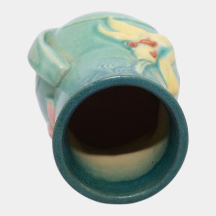 Roseville Zephyr Lily Green 1946 Mid Century Modern Pottery Ceramic Vase 130-6 - Just Art Pottery