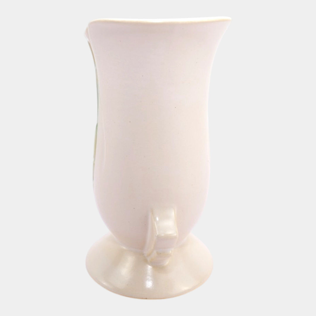 Roseville Silhouette White 1950 Mid Century Modern Pottery Ceramic Vase 782-7 - Just Art Pottery