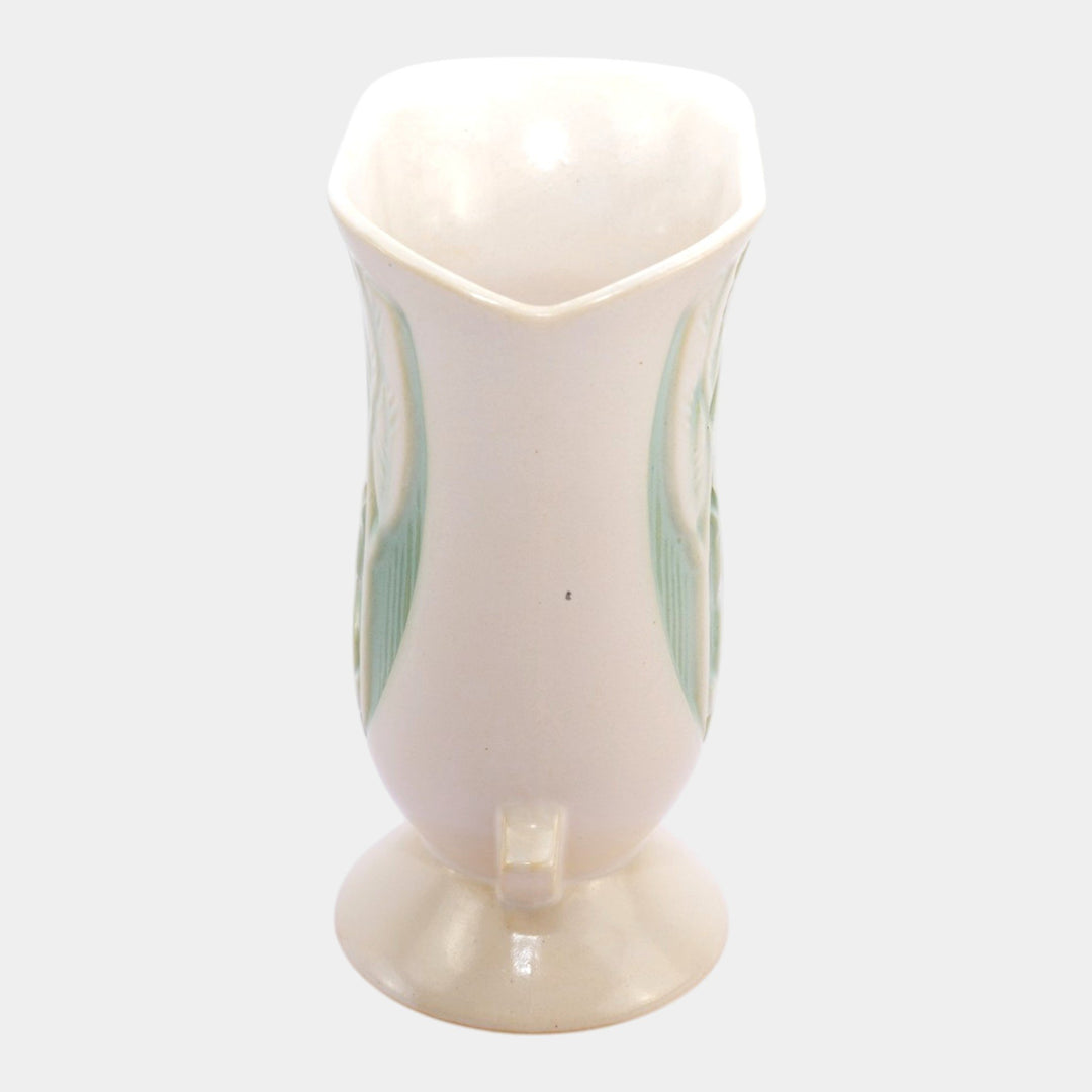 Roseville Silhouette White 1950 Mid Century Modern Pottery Ceramic Vase 782-7 - Just Art Pottery
