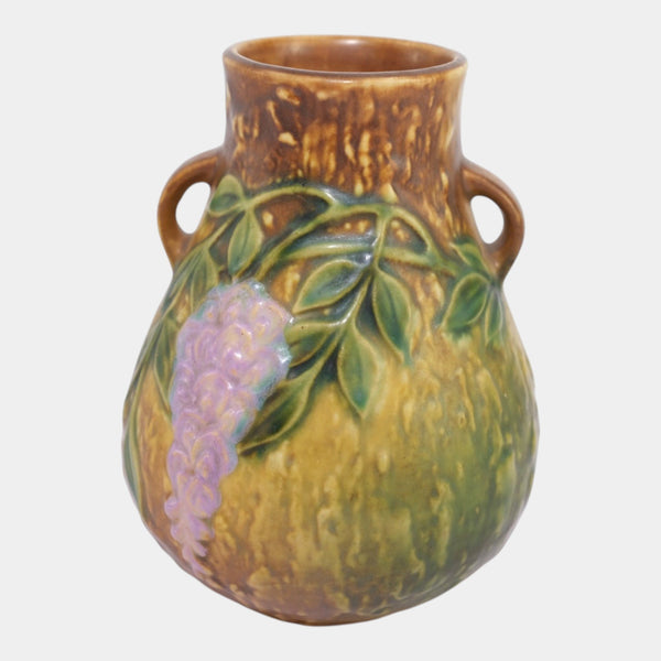 Roseville Wisteria Tan 1933 Vintage Arts And Crafts Pottery