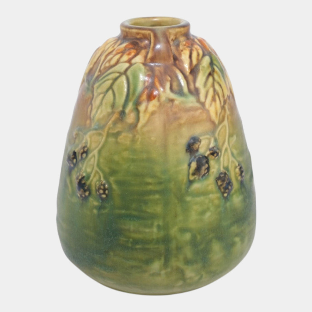Roseville Blackberry 1932 Vintage Art Pottery Ceramic Bee Hive Vase 569-5