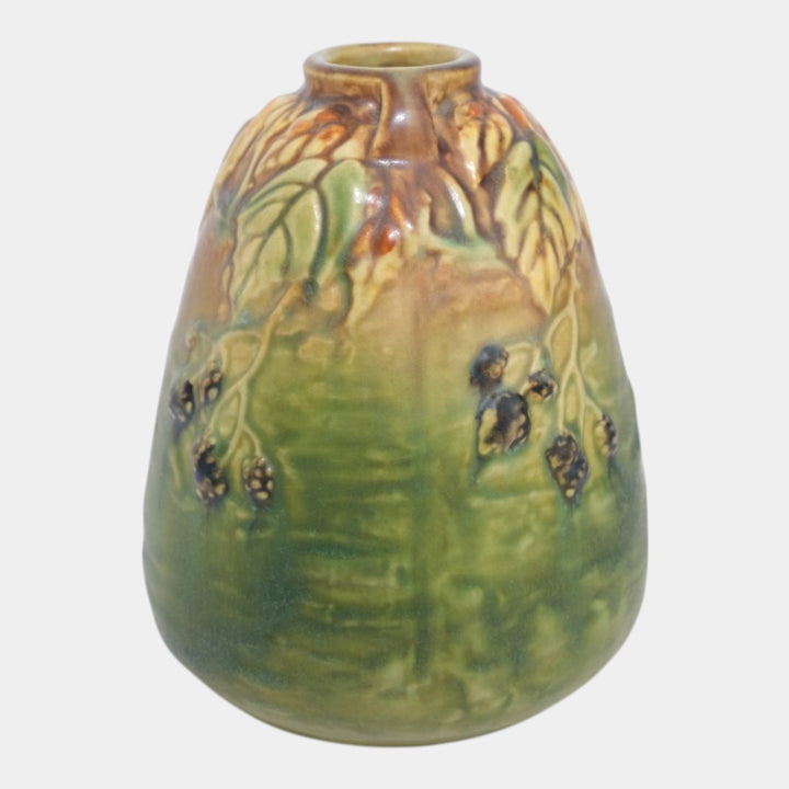 Roseville Blackberry 1932 Vintage Art Pottery Ceramic Bee Hive Vase 569-5