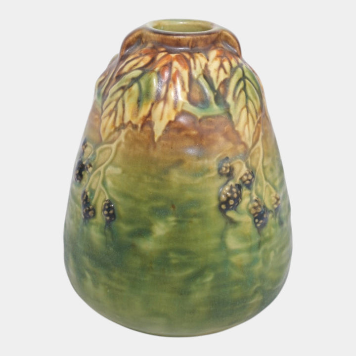 Roseville Blackberry 1932 Vintage Art Pottery Ceramic Bee Hive Vase 569-5