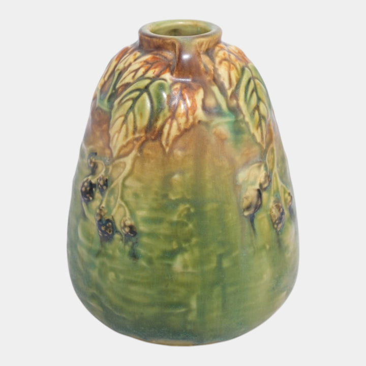 Roseville Blackberry 1932 Vintage Art Pottery Ceramic Bee Hive Vase 569-5