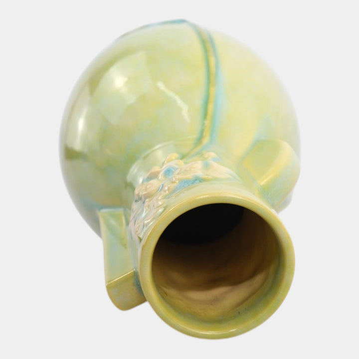 Roseville Wincraft Green 1948 Vintage Mid Century Modern Pottery Vase 284-10 - Just Art Pottery