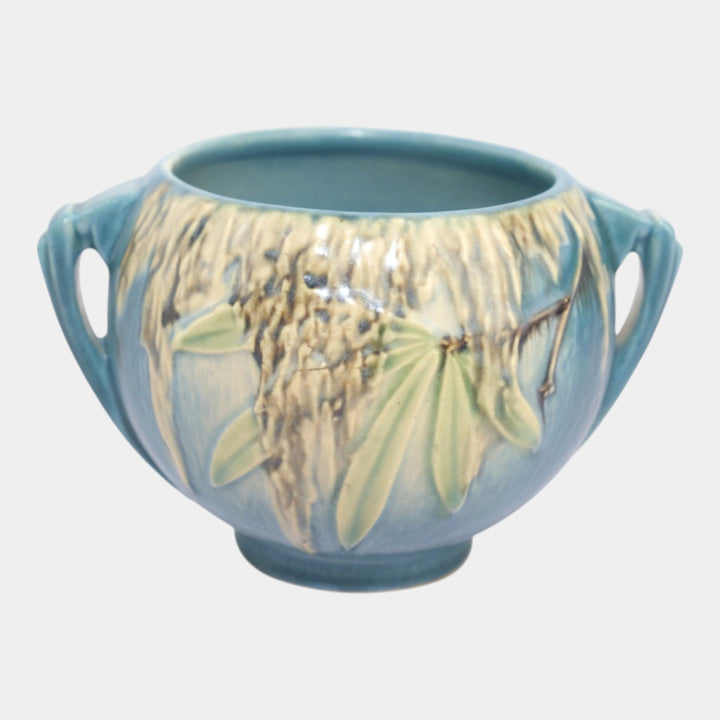 Roseville Moss Blue 1936 Vintage Art Pottery Ceramic Jardiniere Planter 289-4