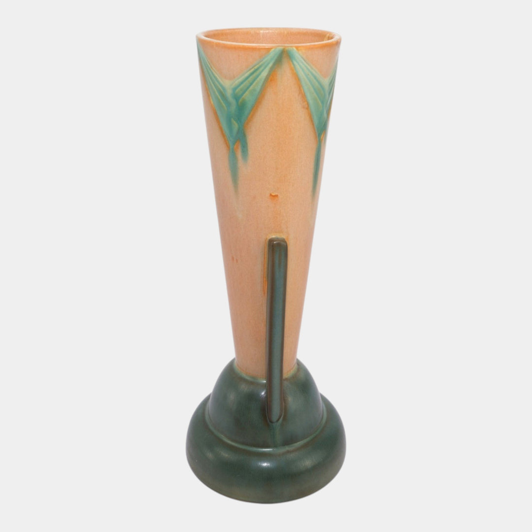 Roseville Futura Tan 1928 Vintage Art Deco Pottery Ceramic Table Leg Vase 410-12