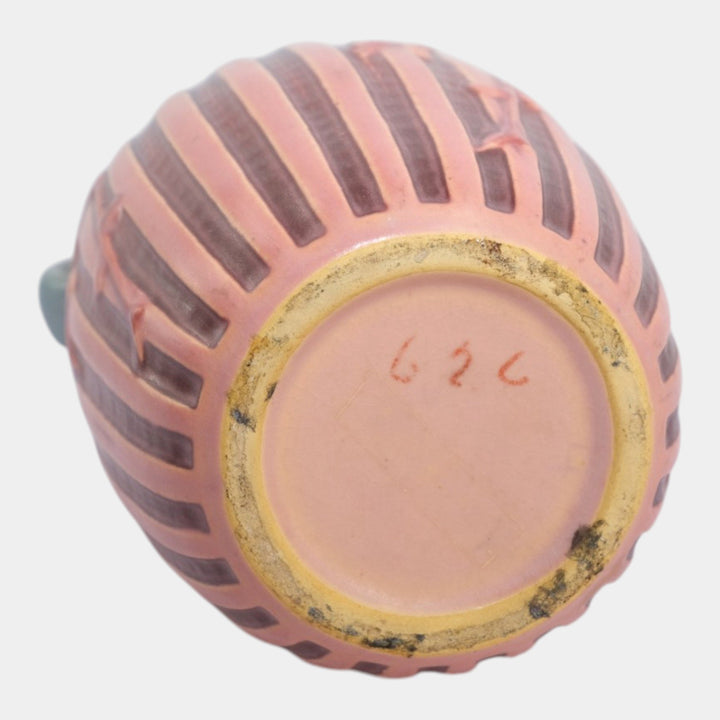 Roseville Cherry Blossom Pink 1933 Vintage Art Deco Pottery Ceramic Vase 626-10