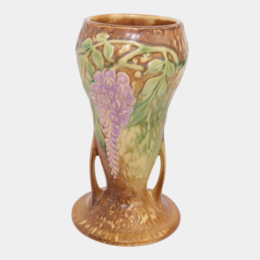 Roseville Wisteria Brown 1933 Vintage Arts And Crafts Pottery
