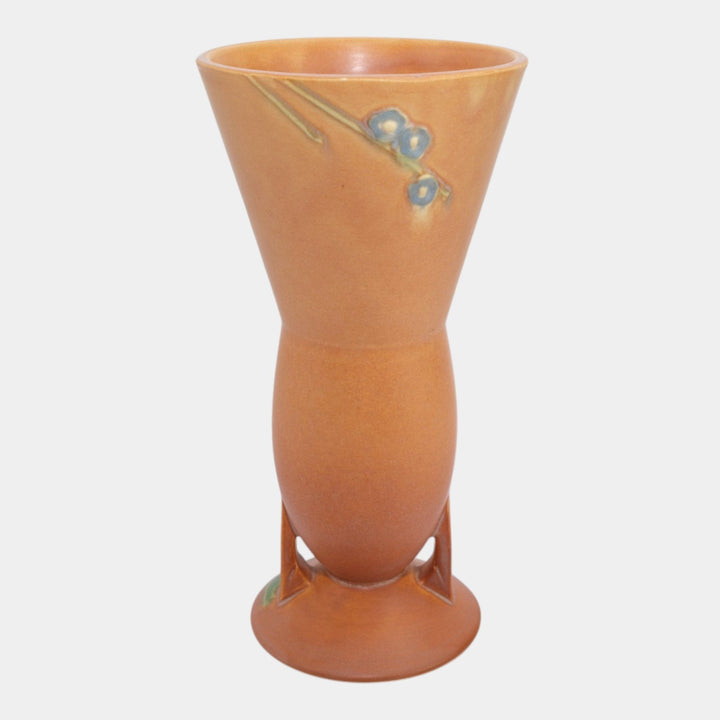 Roseville Futura Tan 1928 Vintage Art Deco Pottery Falling Bullet Vase 431-10