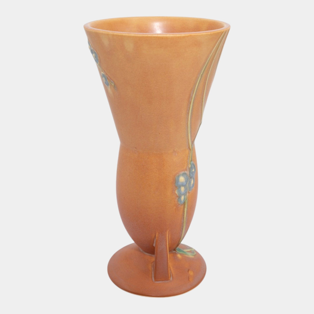 Roseville Futura Tan 1928 Vintage Art Deco Pottery Falling Bullet Vase 431-10