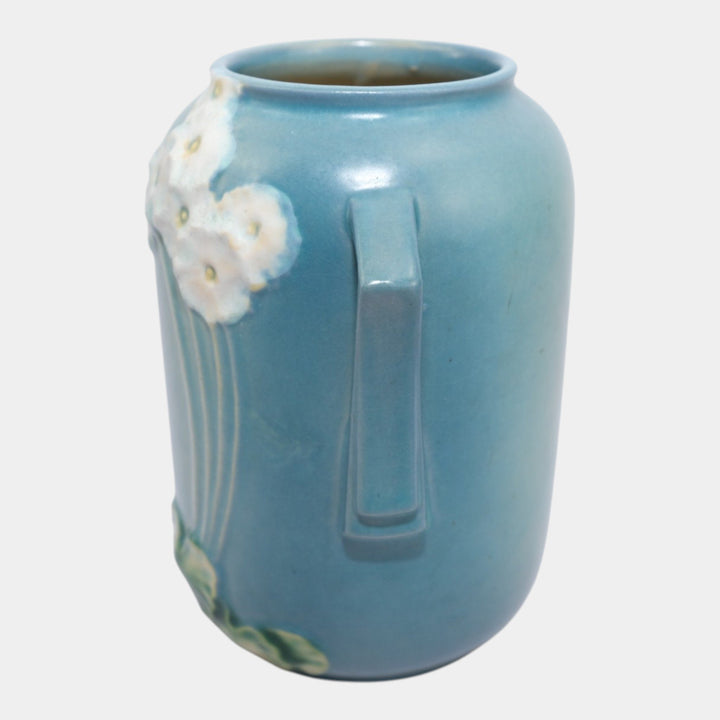 Roseville Primrose Blue 1936 Vintage Art Deco Pottery Ceramic Vase 761-6 - Just Art Pottery