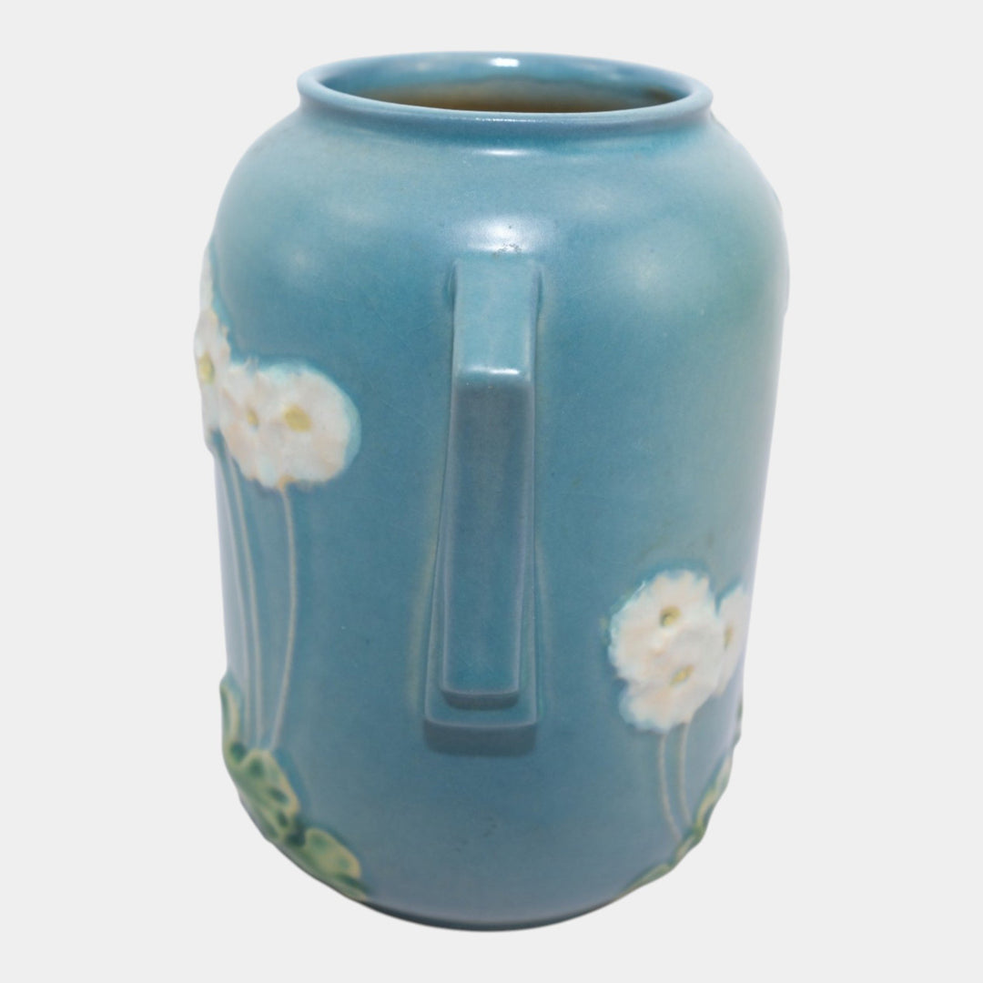 Roseville Primrose Blue 1936 Vintage Art Deco Pottery Ceramic Vase 761-6 - Just Art Pottery