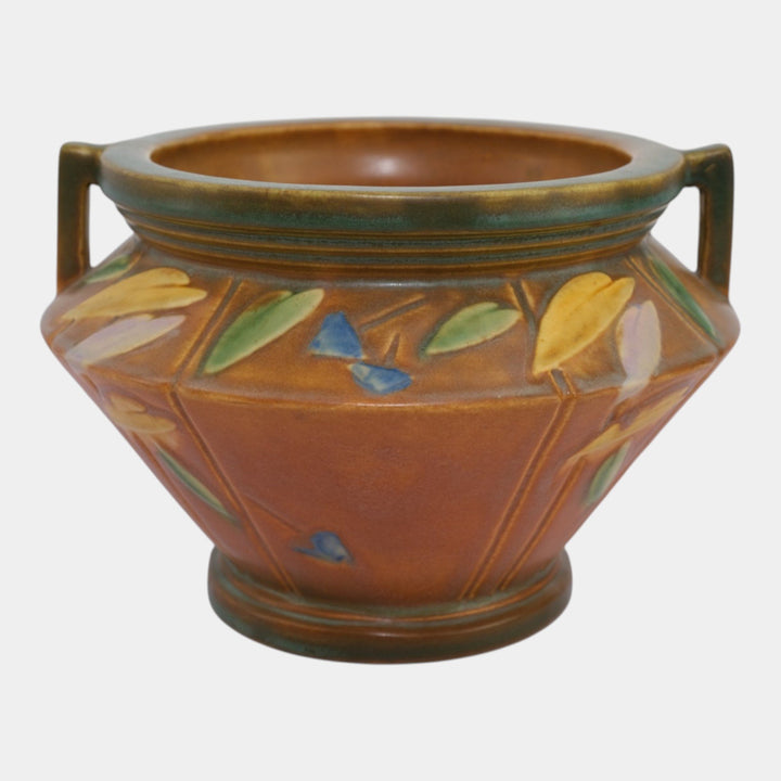 Roseville Futura Tan 1928 Vintage Art Deco Pottery Jardiniere Planter 616-6 - Just Art Pottery