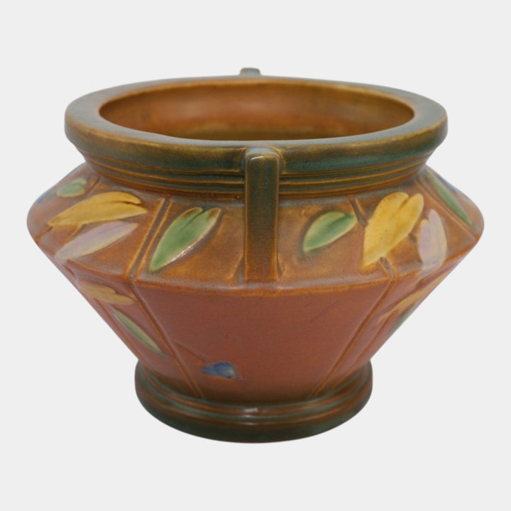Roseville Futura Tan 1928 Vintage Art Deco Pottery Jardiniere Planter 616-6 - Just Art Pottery