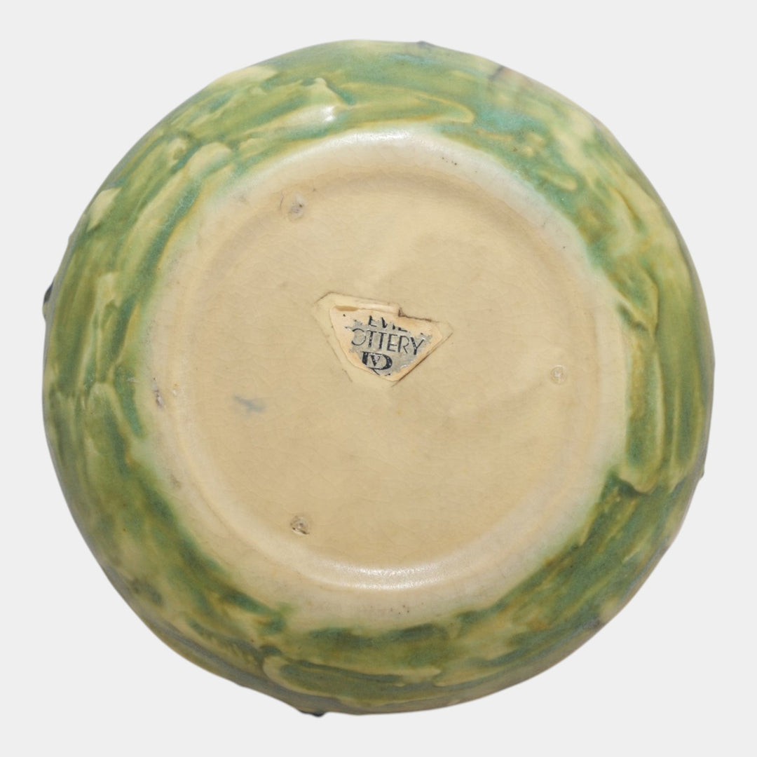 Roseville Blackberry Green 1932 Vintage Art Pottery Ceramic Vase 568-4 - Just Art Pottery
