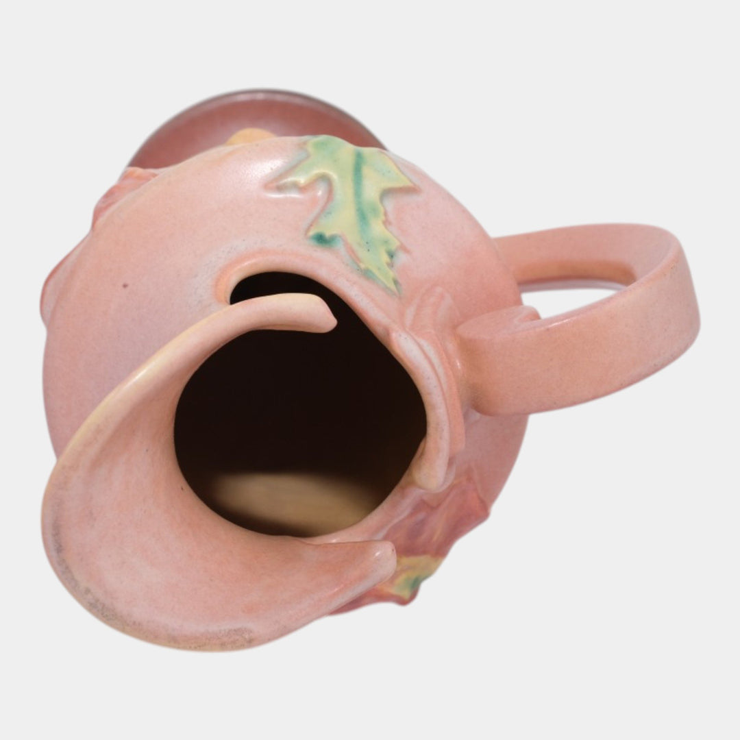 Roseville Poppy Pink 1938 Vintage Art Deco Pottery Ceramic Ewer 876-10 - Just Art Pottery