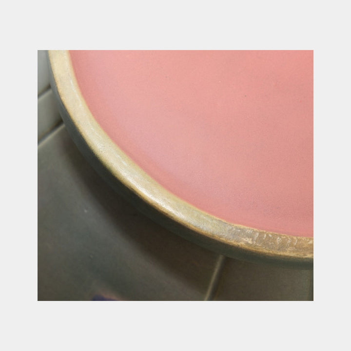 Roseville Futura Pink Gray 1928 Vintage Art Deco Jardiniere And Pedestal 616-10