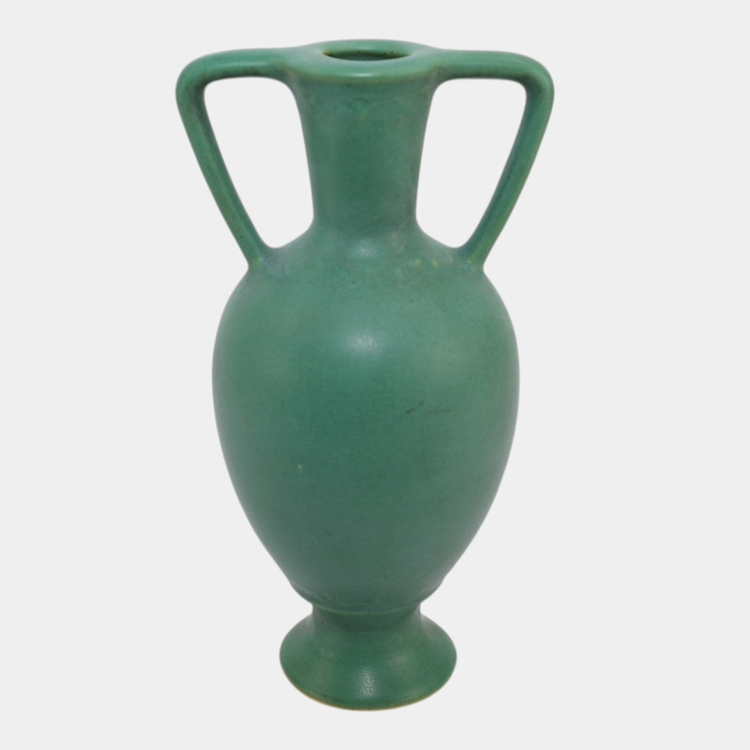Roseville Rozane Ware Egypto 1905 Vintage Art Pottery Matte Green Vase E62-8