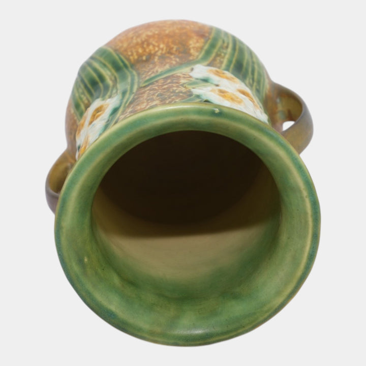 Roseville Jonquil 1931 Vintage Arts And Crafts Pottery Ceramic Vase 544-9 - Just Art Pottery