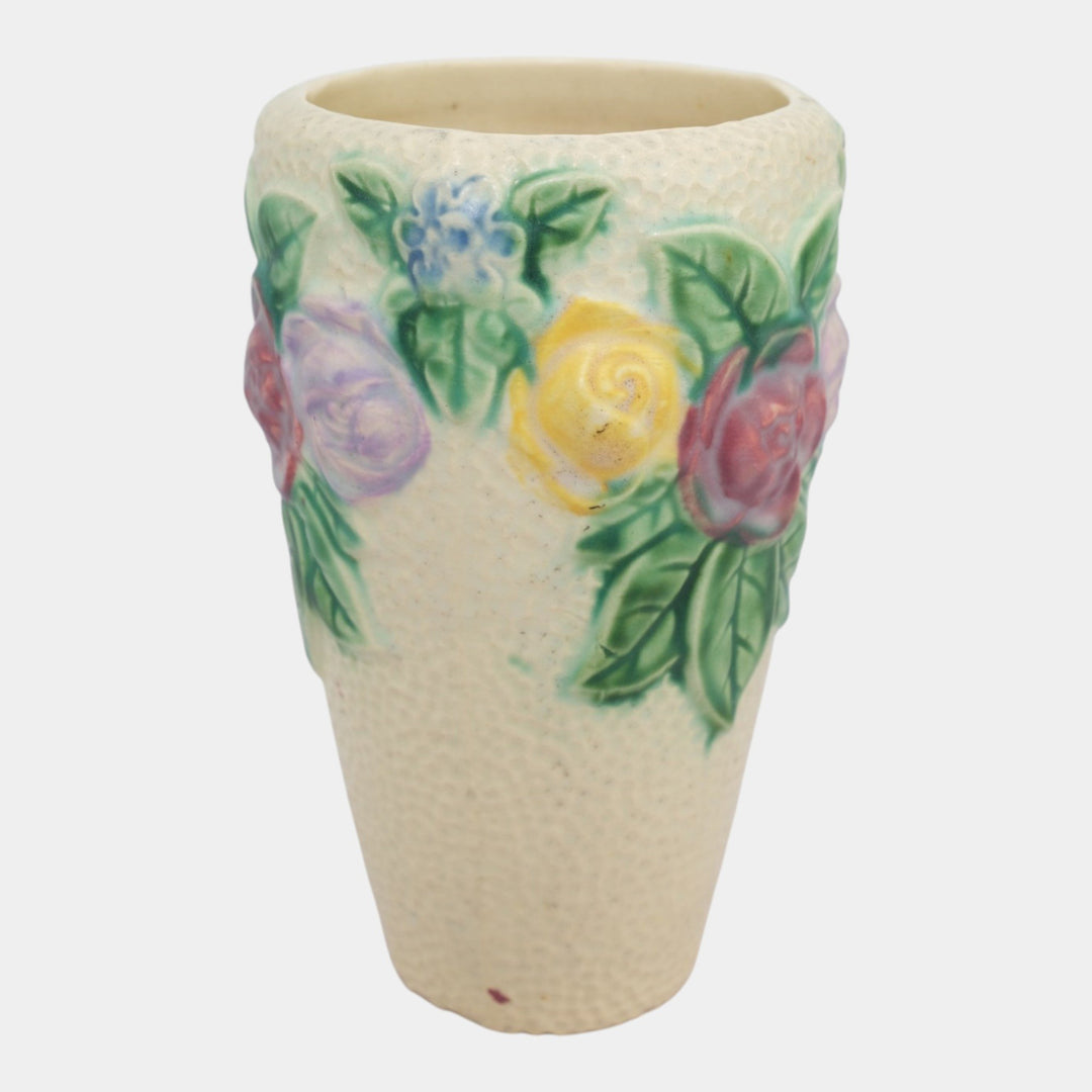 Roseville Rozane 1917 Vintage Art Pottery Ceramic Floral Vase 103-8 - Just Art Pottery