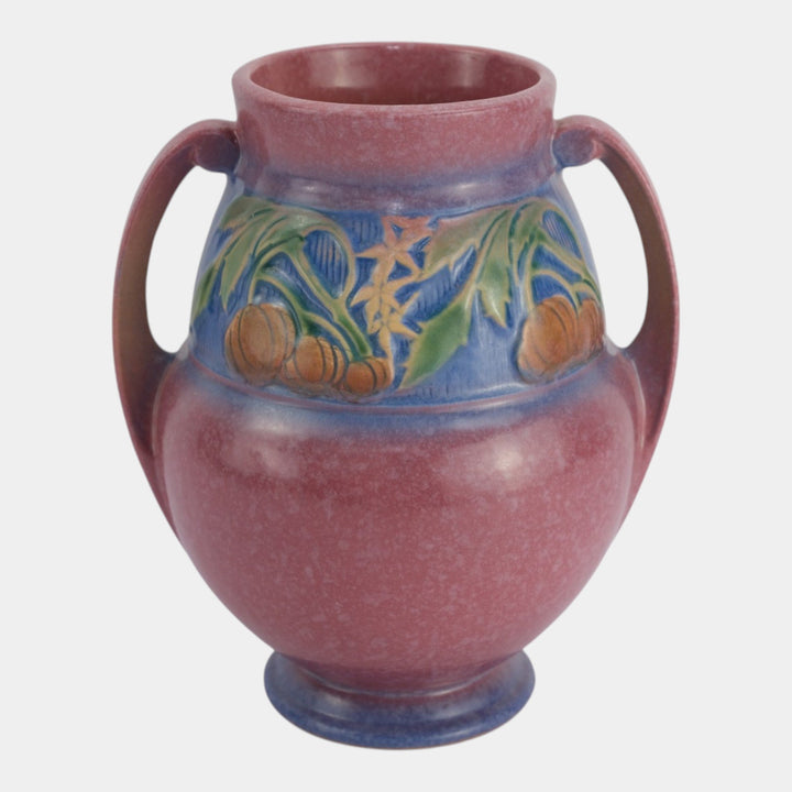 Roseville Baneda Pink 1932 Vintage Art Deco Pottery Ceramic Flower Vase 596-9 - Just Art Pottery