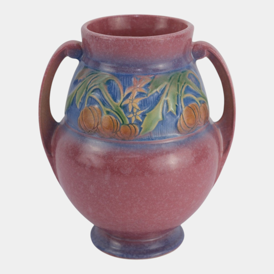 Roseville Baneda Pink 1932 Vintage Art Deco Pottery Ceramic Flower Vase 596-9 - Just Art Pottery
