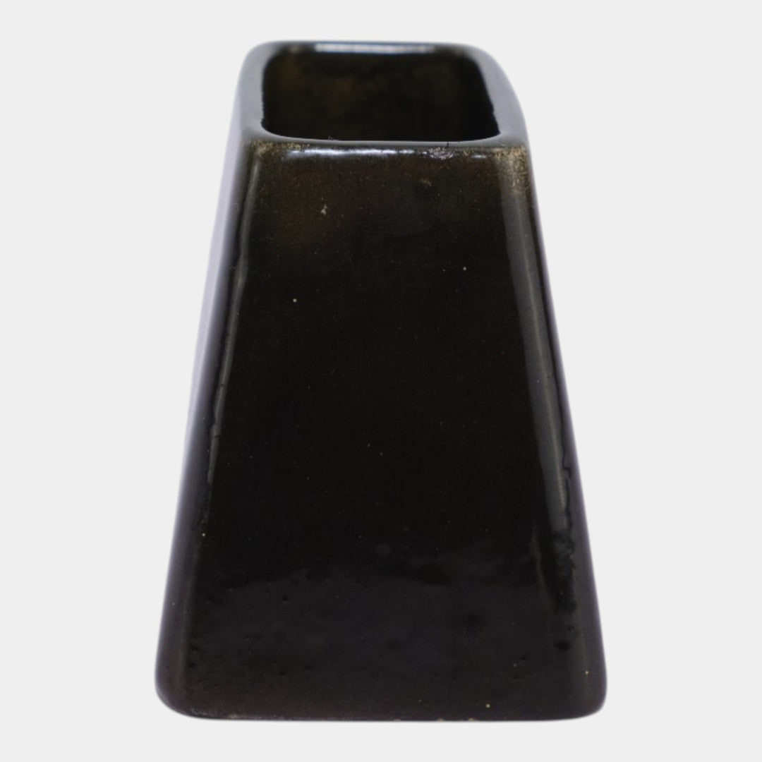 J.B. Owens Utopian Vintage Art Pottery Geometric Blue Boy Vase Frank Ferrell - Just Art Pottery
