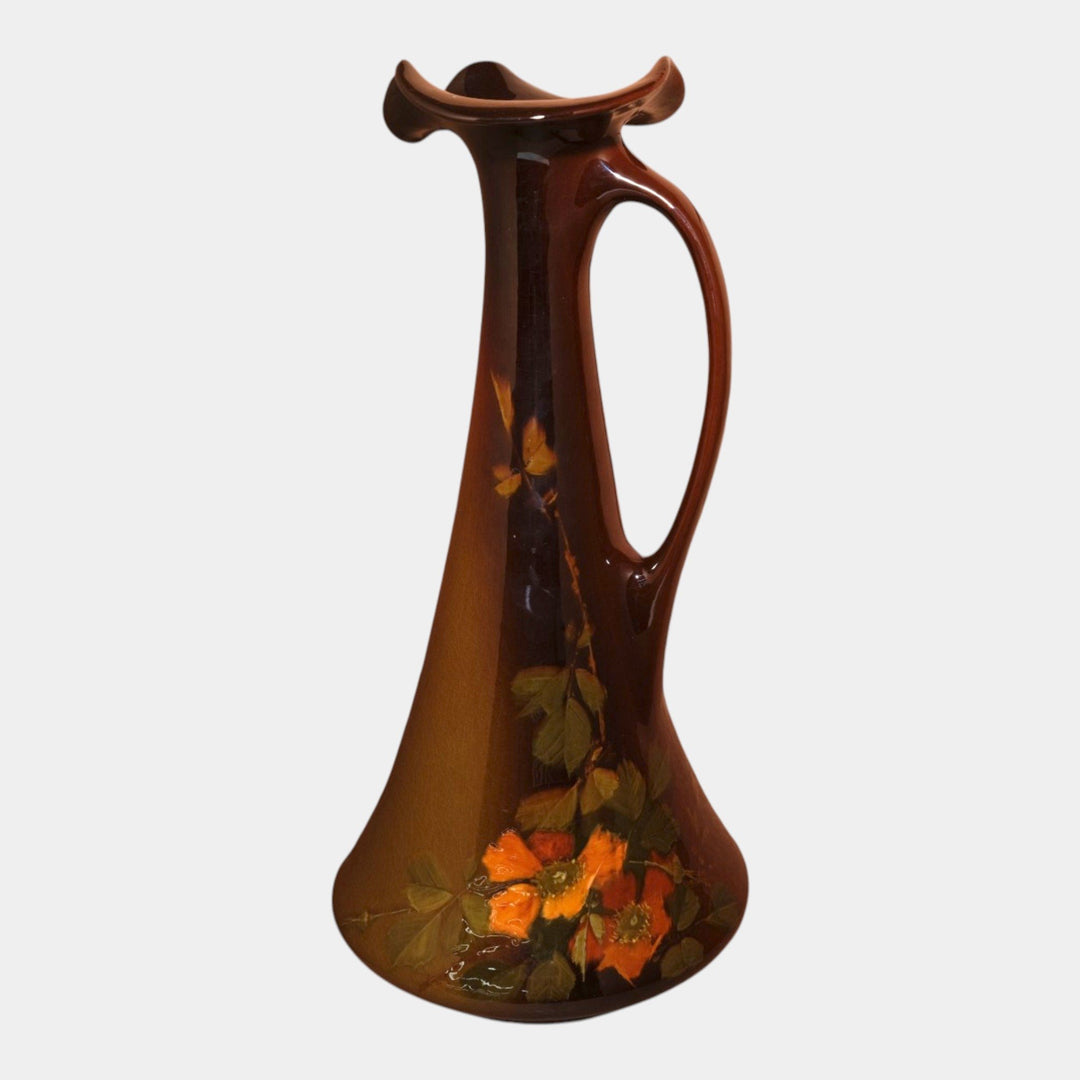 Roseville Rozane Early 1900s Vintage Pottery Standard Glaze Ewer 854-16 Myers - Just Art Pottery