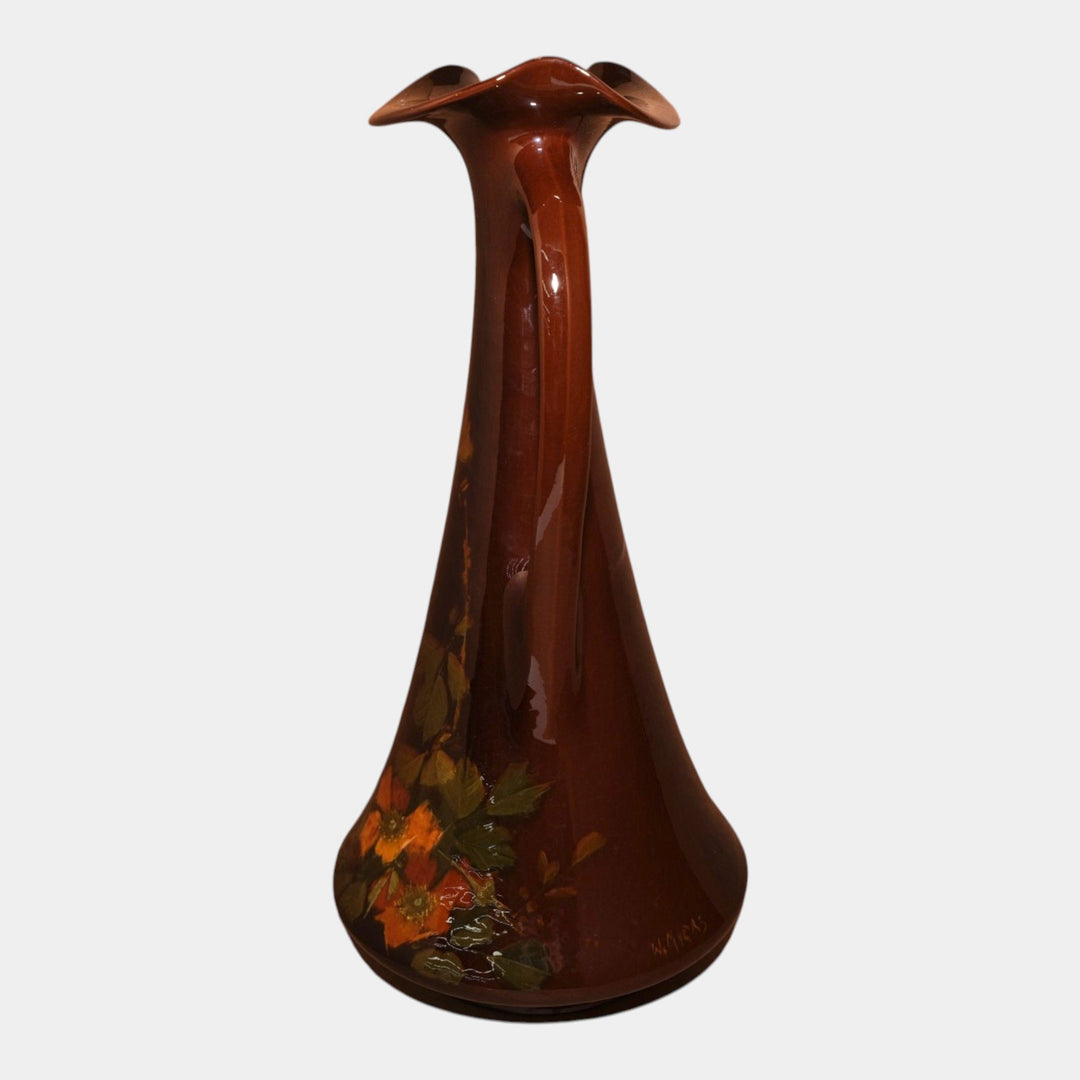 Roseville Rozane Early 1900s Vintage Pottery Standard Glaze Ewer 854-16 Myers - Just Art Pottery