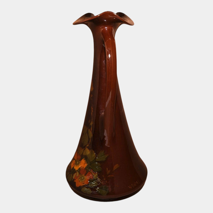 Roseville Rozane Early 1900s Vintage Pottery Standard Glaze Ewer 854-16 Myers - Just Art Pottery