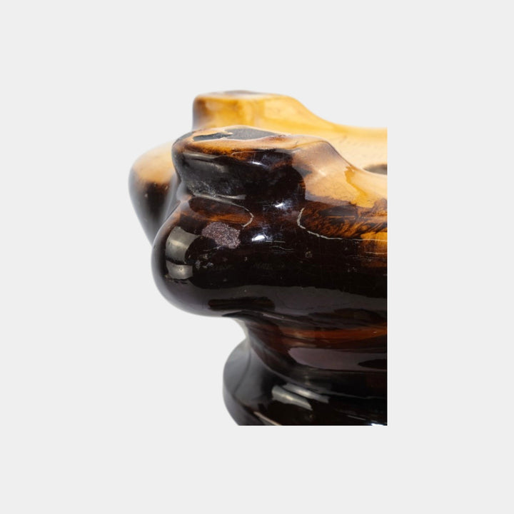 Weller Aurelian 1900s Art Pottery Standard Glaze Twist Jardiniere And Pedestal - Just Art Pottery