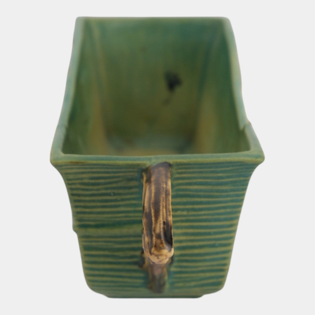 Roseville Bushberry Green 1941 Vintage Pottery Ceramic Window Box Planter 384-8 - Just Art Pottery