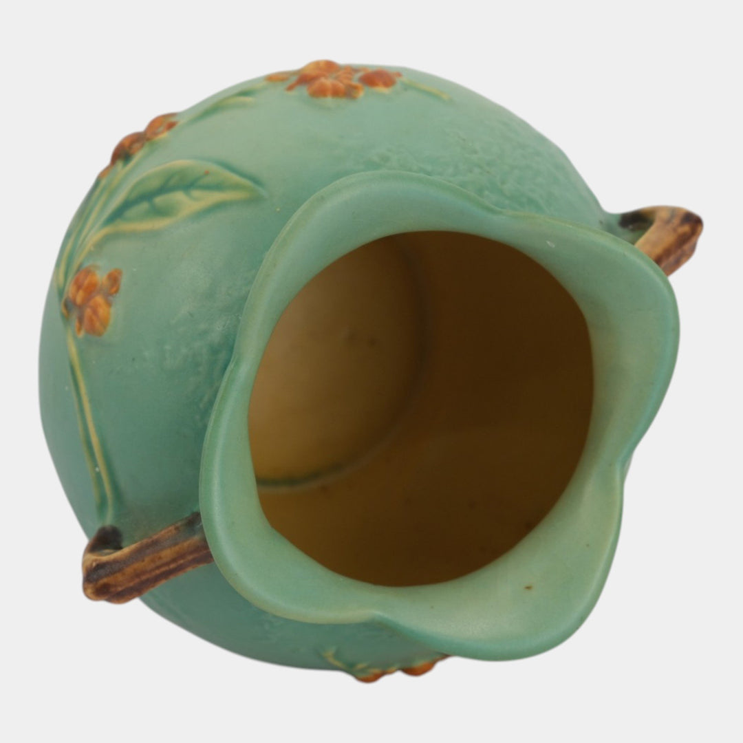 Roseville Bittersweet Green 1951 Vintage Mid Century Modern Pottery Vase 841-5 - Just Art Pottery