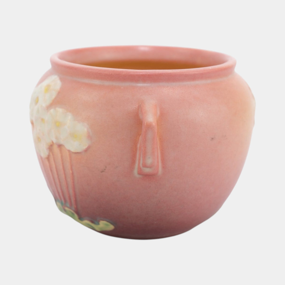 Roseville Primrose Pink 1936 Vintage Art Deco Pottery Jardiniere Planter 634-4