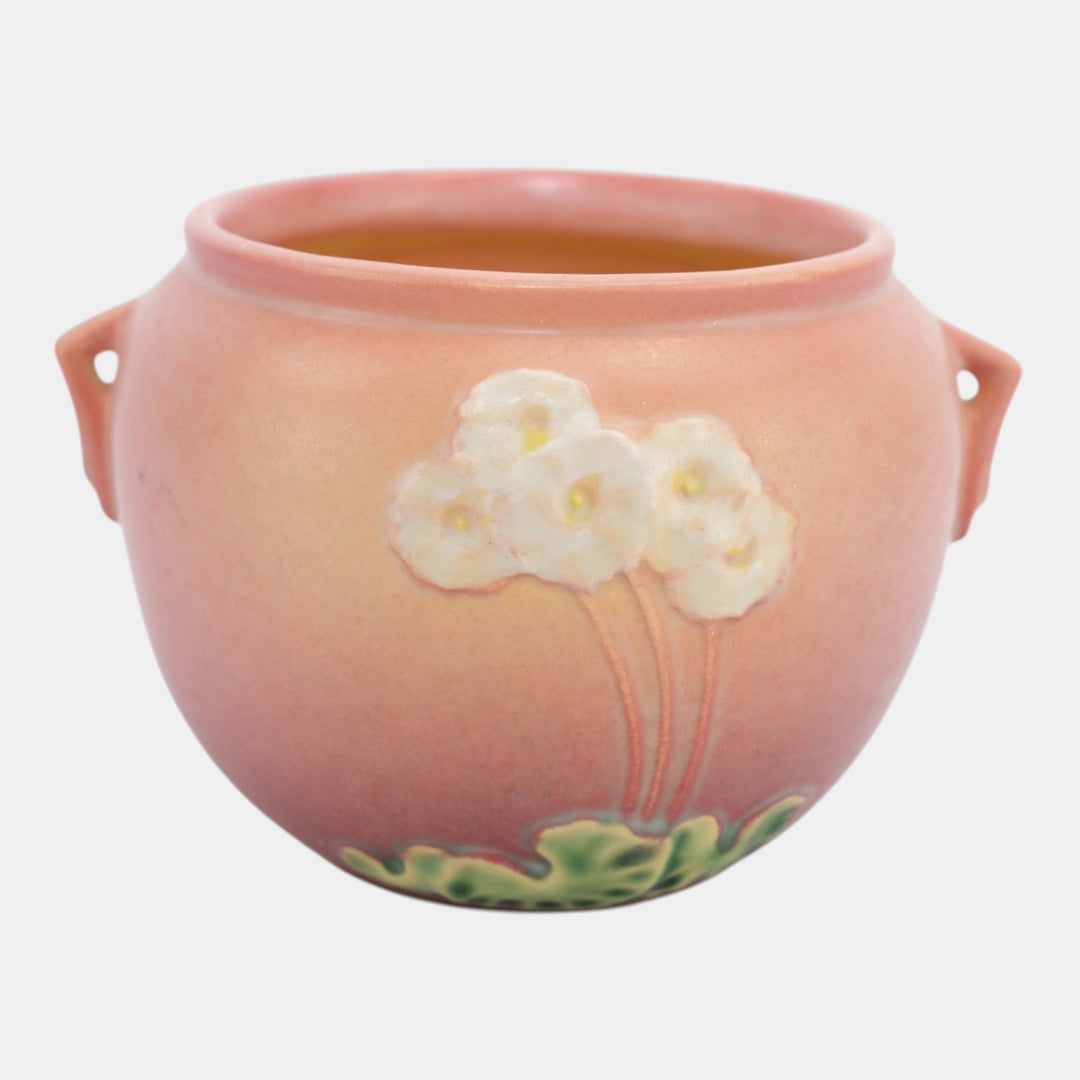Roseville Primrose Pink 1936 Vintage Art Deco Pottery Jardiniere Planter 634-4