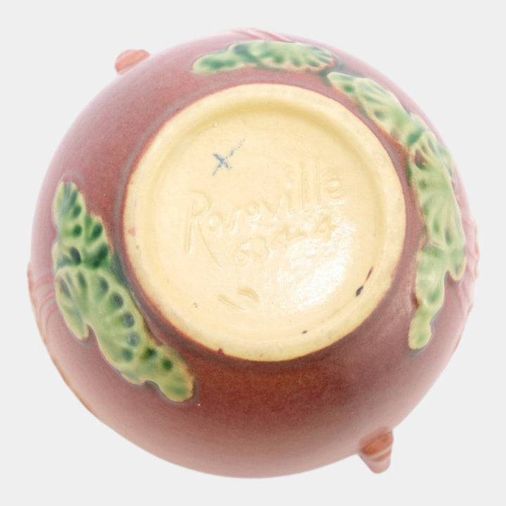 Roseville Primrose Pink 1936 Vintage Art Deco Pottery Jardiniere Planter 634-4