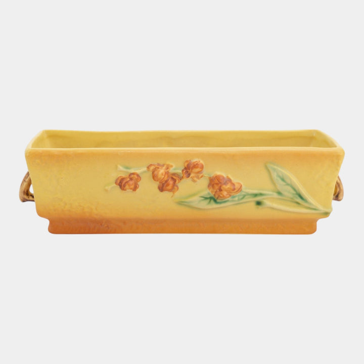 Roseville Bittersweet Yellow 1951 Mid Century Modern Window Box Planter 868-8