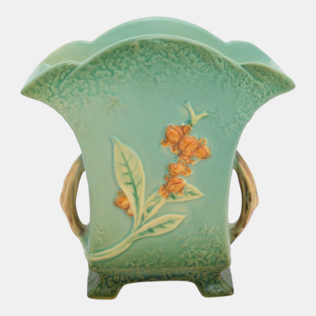 Roseville Bittersweet Green 1951 Vintage Art Pottery Ceramic Flower Vase 874-7