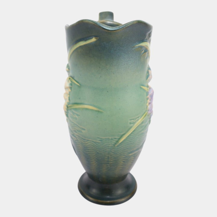 Roseville Freesia Green 1945 Mid Century Modern Pottery Ceramic Ewer 20-10
