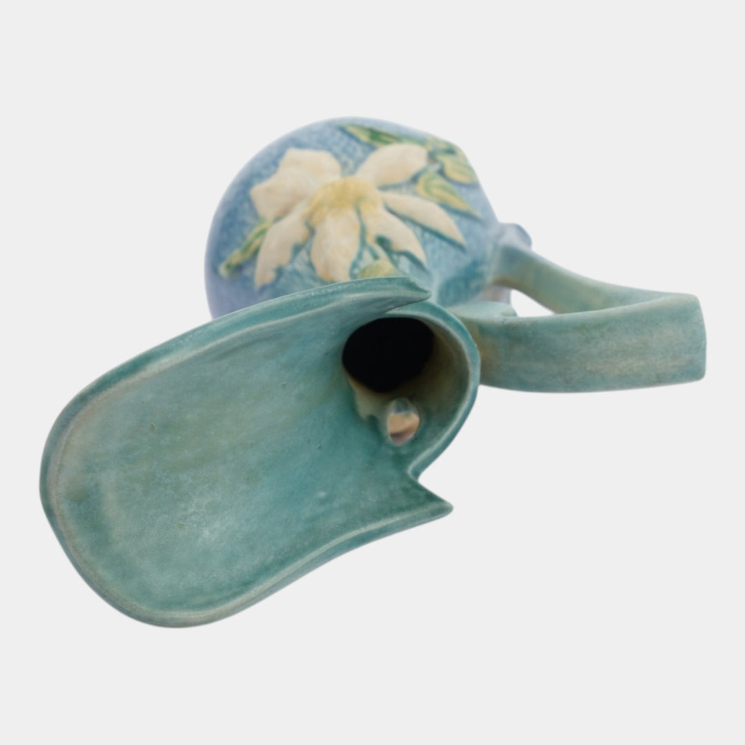 Roseville Clematis Blue 1944 Vintage Art Pottery Ceramic Ewer 18-15