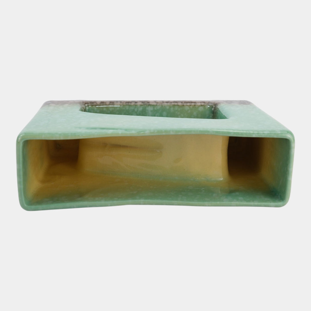 Roseville Artwood Green 1951 Mid Century Modern Pottery Ceramic Planter 1056-10