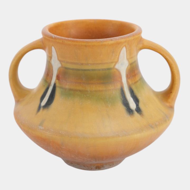 Roseville Montacello Tan 1931 Vintage Arts And Crafts Pottery Ceramic Vase 555-4