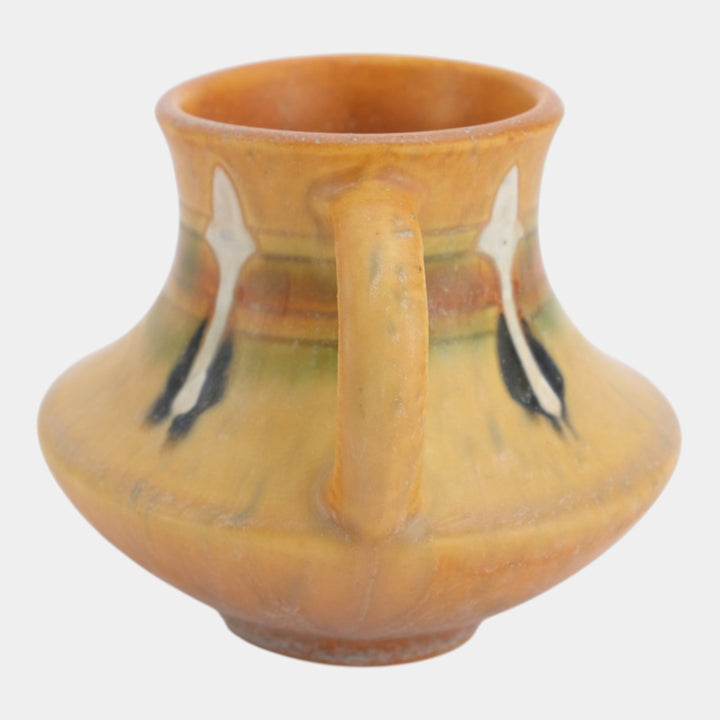 Roseville Montacello Tan 1931 Vintage Arts And Crafts Pottery Ceramic Vase 555-4
