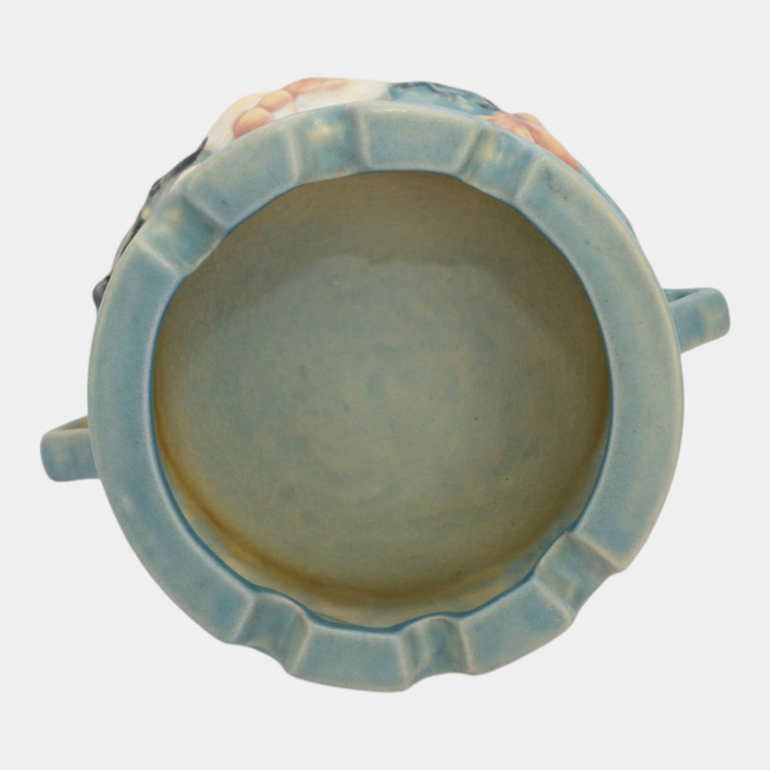 Roseville Magnolia Blue 1943 Vintage Art Pottery Ceramic Ashtray 28